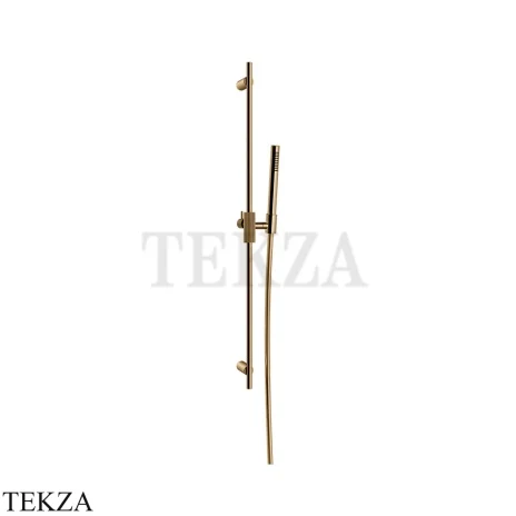 Gessi INGRANAGGIO Штанга в комплекте с душевой лейкой 63584-735, Warm Bronze PVD
