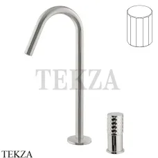 FIMA Carlo Frattini Spillo TECH V Смеситель для раковины, с донным клапаном F3271TNCVSN, Brushed nickel