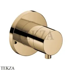 Keuco IXMO Comfort Вентиль запорный, переключатель на 2 потока, круг, внешняя часть 59557031001, Бронза шлифованная