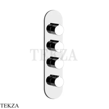 Gessi Ingranaggio-Anello Термостат для душа, 3 потока, внешняя часть 43066-031, хром глянец