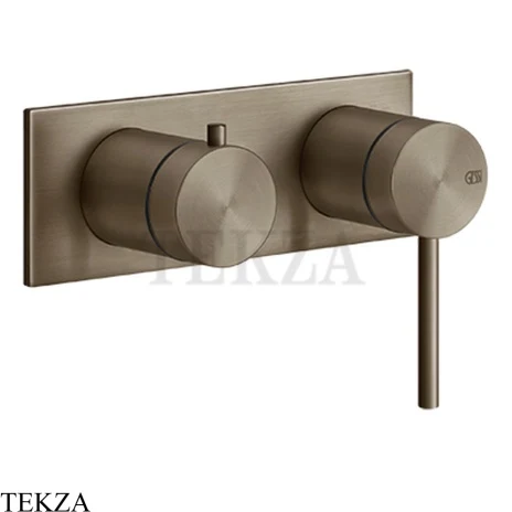 Gessi 316 SHOWER Смеситель для душа с переключателем, внешняя часть 54079-761, Coffee Bronze Brushed PVD