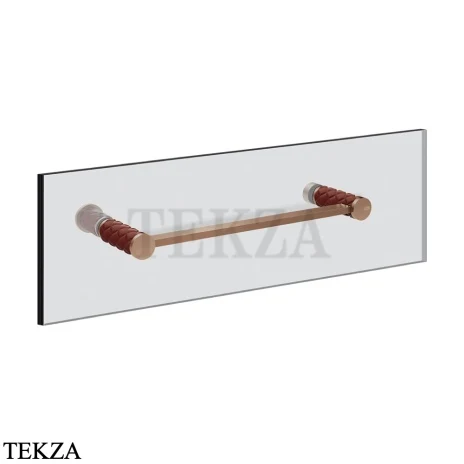 Gessi Pelle Tresse Полотенцедержатель для крепления на стекло, 30 см 78711-445, Red Cherry/ Copper Br. PVD