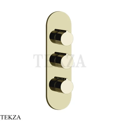 Gessi Ingranaggio-Anello Термостат для душа, 2 потока, внешняя часть 43064-710, Brass PVD