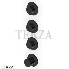 Zucchetti Helm Термостат для душа на 3 потока, внешняя часть ZHE803.XP81, brushed total black PVD