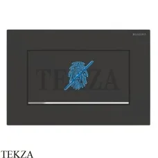 Geberit Sigma30 Клавиша смыва защита от отпечатков 115.893.14.1, черный матовый/хром глянец