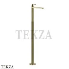 Gessi VENTI20 Смеситель для раковины напольный, внешняя часть 65095-727, Brushed Brass Gessi VENTI20 Смеситель для раковины напольный, внешняя часть 65095-727, Brushed Brass