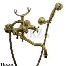 Migliore Lady Смеситель для ванны с поворотным изливом, с душевым гарнитуром 18809, бронза classic