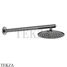 Gessi Goccia Душевая лейка 21,6 с настенным креплением 33755-124, Black Metal глянец