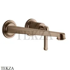Gessi VENTI20 Смеситель для раковины длинный, внешняя часть 65088-708, Copper Brushed