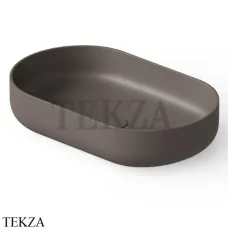 Dea Design Washbasins Раковина настольная овальная Solid Surface DD9091 550 6, Grey Brown №6