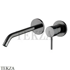 FIMA Carlo Frattini Spillo UP Смеситель для раковины 210, внешняя часть F3051WLX8CS, Brushed black chrome