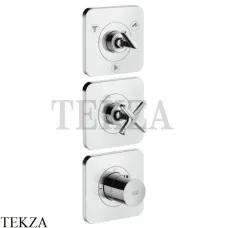 Axor Citterio E Термостат для душа, 3 потребителя, внешняя часть 36704000, хром глянец