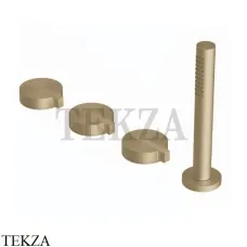 Ritmonio Dot316 Смеситель на борт ванны, без излива PR50EG2B1 ICX, Champagne Stainless Steel