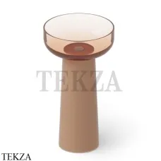 Dea Design Pedestal Basin Раковина напольная круглая Glasstech DD2027 480 R9, Brown Copper R9