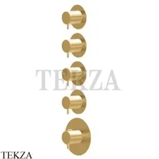 Newform X-Steel 316 Термостат для душа 4 потока, внешняя часть 69861EX.59.097, PVD Brushed gold