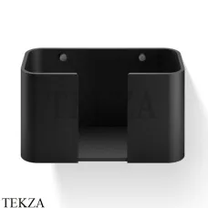 Decor Walther Stone Black WPTB Настенный контейнер для бумажных полотенец 0974264, черный матовый-хром глянец