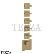 Gessi Rettangolo Wellness Термостат 5 выходов, внешняя часть 43220-726, Warm Bronze Br
