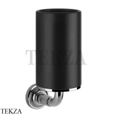 Gessi VENTI20 Стакан настенный черный 65408-031, хром глянец Gessi VENTI20 Стакан настенный черный 65408-031, хром глянец