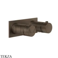 Gessi Ingranaggio-Anello Термостат для душа на планке, 3 потока, внешняя часть 63336-845, Dark Bronze