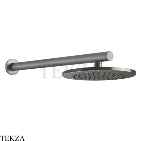 Gessi 316 SHOWER Верхняя душевая лейка с креплением 54149-239, Steel Brushed