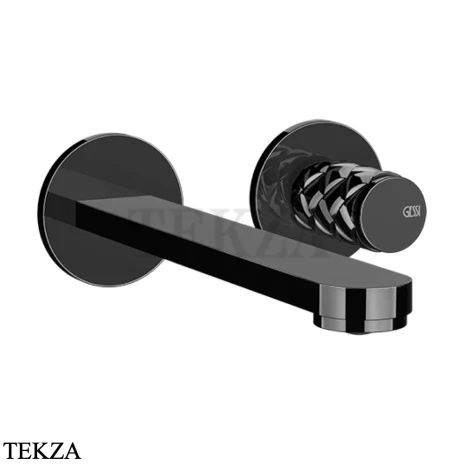 Gessi Pelle Tresse Смеситель для раковины, внешняя часть 78088-706, Black Metal PVD