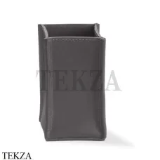 Decor Walther NAPPA KOE Колчан стакан настольный 0938293 натуральная кожа, Дымчато-серый