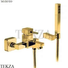 Nicolazzi Antelao Смеситель для ванны однорычажный, с душем 3801GO, золото глянец Gold 24k
