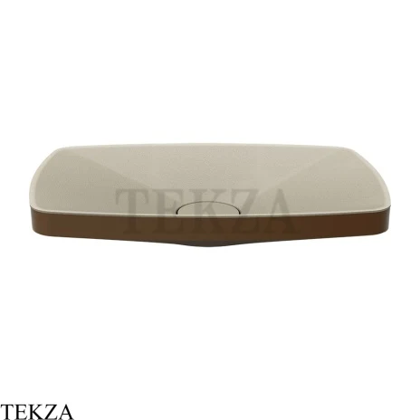 Gessi Jacqueline Раковина настольная, без перелива 77612-845, бронза Dark Brush