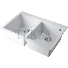 Omoikiri Bosen 80-2 Кухонная мойка Tetogranit две большие чаши 80-2-WH 4993839 белый