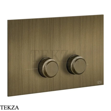 Gessi VENTI20 Клавиша смыва для инсталляции SANIT, Villeroy&Boch 54659-713, Antique Brass