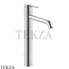 Duravit C.1 Смеситель для раковины высокий, с донным клапаном C11040001010, хром глянец