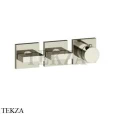 Gessi Rettangolo shower Термостат на 2 потока, внешняя часть 44334-720, Nickel PVD