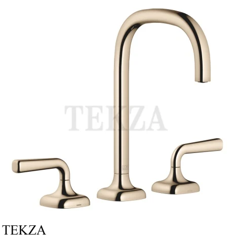 Dornbracht COYA Смеситель для раковины 3 отв. 165, с донным клапаном 20713414-47, Champagne (22kt Gold)