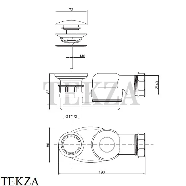 Antonio Lupi REFLEX Ванна овальная свободностоящая, Cristalmood, Ocra