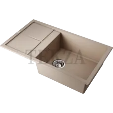 Omoikiri Sumi 86 Кухонная мойка Tetogranit прямоугольная с крылом 4993648 бежевый