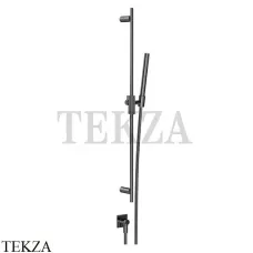 Gessi Inverso RIGATO Душевой комплект с гарнитуром и выводом 73541-706, Black Metal