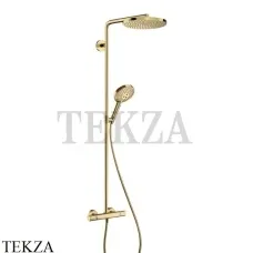 Hansgrohe Raindance Select S Душевая колонна с термостатом 240 1jet 27633990, золото глянец