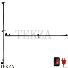 Margaroli Arcobaleno 616X L Полотенцесушитель электрический 165, с крючками, черный матовый