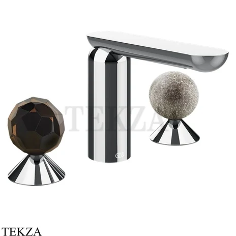 Gessi Perle Смеситель для раковины на 3 отв., без гарнитура 74265-031, хром глянец