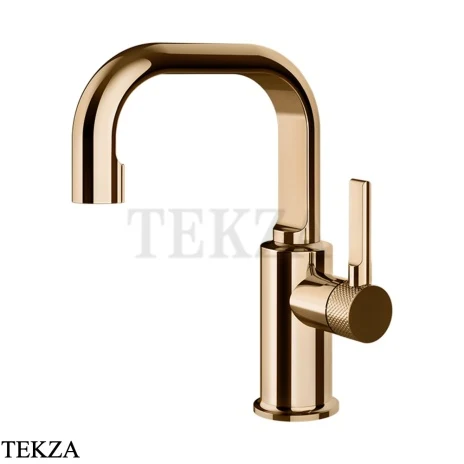 Gessi INCISO Смеситель для раковины ручка сбоку, без гарнитура 58009-735, Warm Bronze