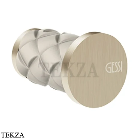 Gessi Pelle Tresse Крючок одинарный для полотенца 78621-432, Crème/ Finox Br. Nickel