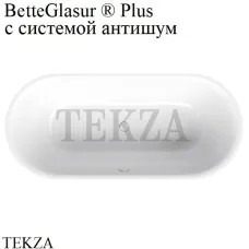 BETTE BetteLux Oval Ванна овальная встраиваемая, сталь 3465-000 PLUS, BetteGlasur ® Plus, белый глянец