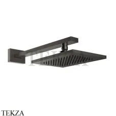 Gessi Rettangolo shower Верхний душ с кронштейном 20148-707, Black Metal Brushed PVD Gessi Rettangolo shower Верхний душ с кронштейном 20148-707, Black Metal Brushed PVD