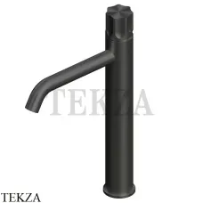 QuadroDesign Modo Смеситель для раковины высокий, без гарнитура, 17 02T ON, Black Gold