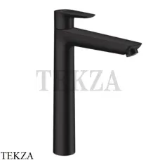 Hansgrohe Talis E Смеситель для раковины высокий, с донным клапаном 71716670, черный матовый