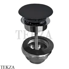 Kerasan Донный клапан click-clack, покрытие керамика 923331, черный матовый Kerasan Донный клапан click-clack, покрытие керамика 923331, черный матовый