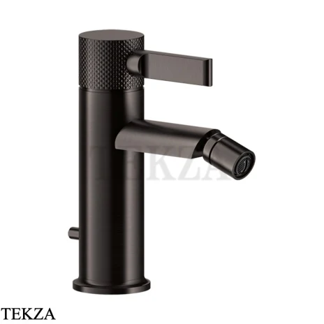 Gessi INCISO Смеситель для биде, с донным клапаном 58007-707, Black Metal Brushed PVD