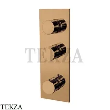 FIMA Carlo Frattini Spillo UP Термостат для душа 2 потока, внешняя часть F3869X2ZS, Brushed Amber Bronze