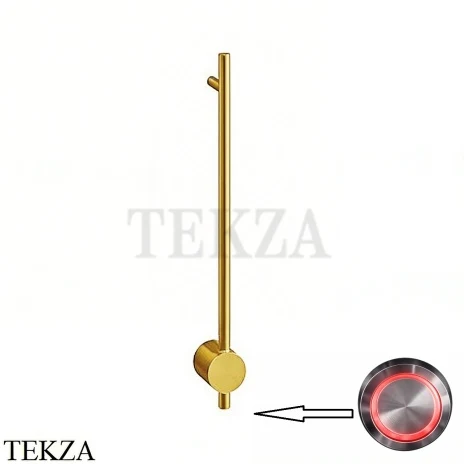 BRONER BRUNO H Электрический полотенцесушитель 60 с кнопкой, BR.007.060.0000.G, золото глянец