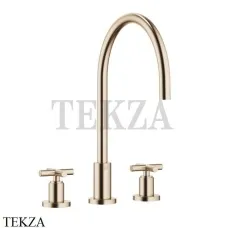 Dornbracht TARA Смеситель для кухни на 3 отверстия 20816892-46, Brushed Champagne (22kt Gold)